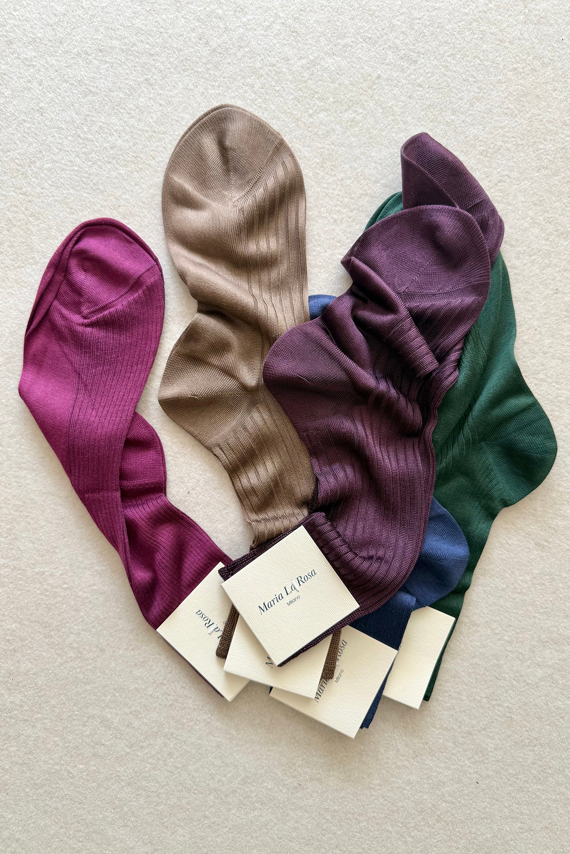 Calcetines Rib de Seda Maria La Rosa