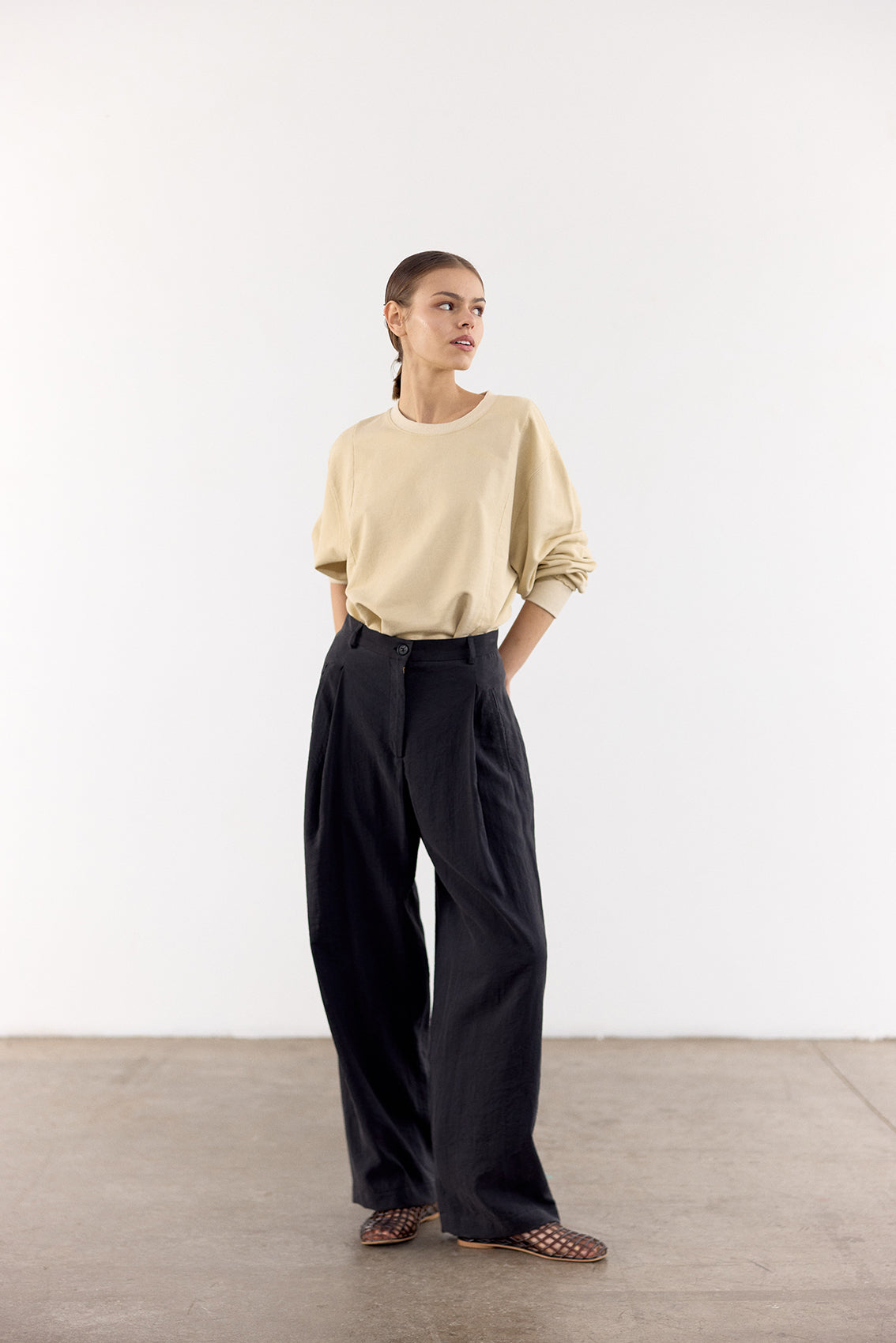 Polerón Algodón Orgánico - Mantequilla