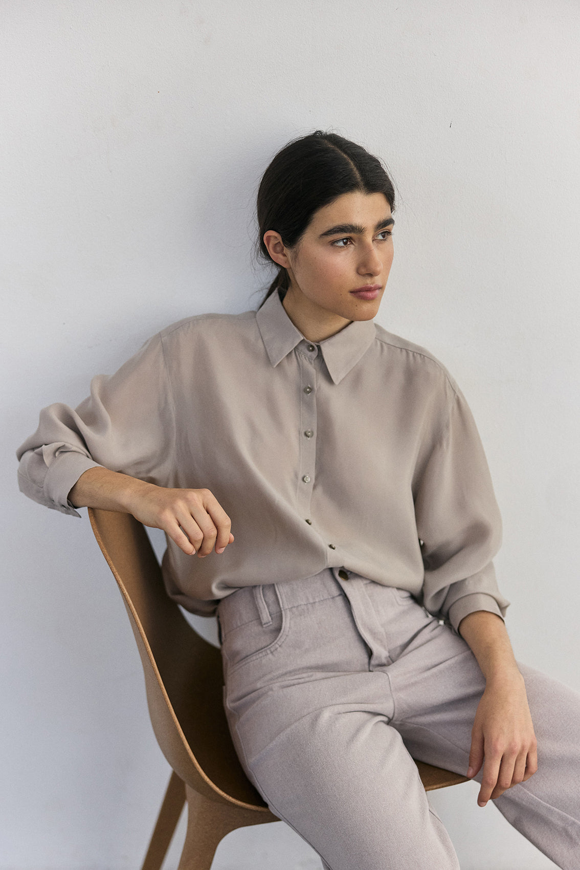 Blusa Cupro - Granito