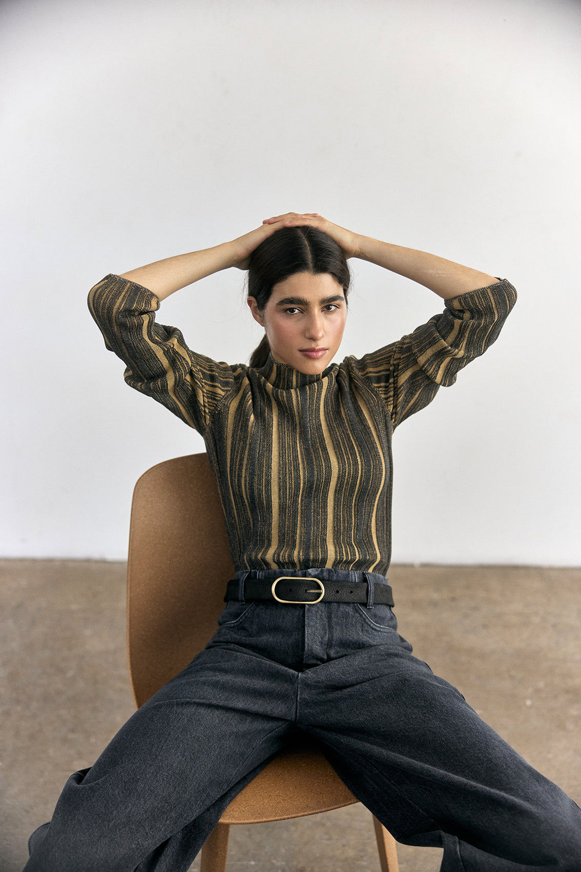 Recycled Denim Utility Jeans - Onyx