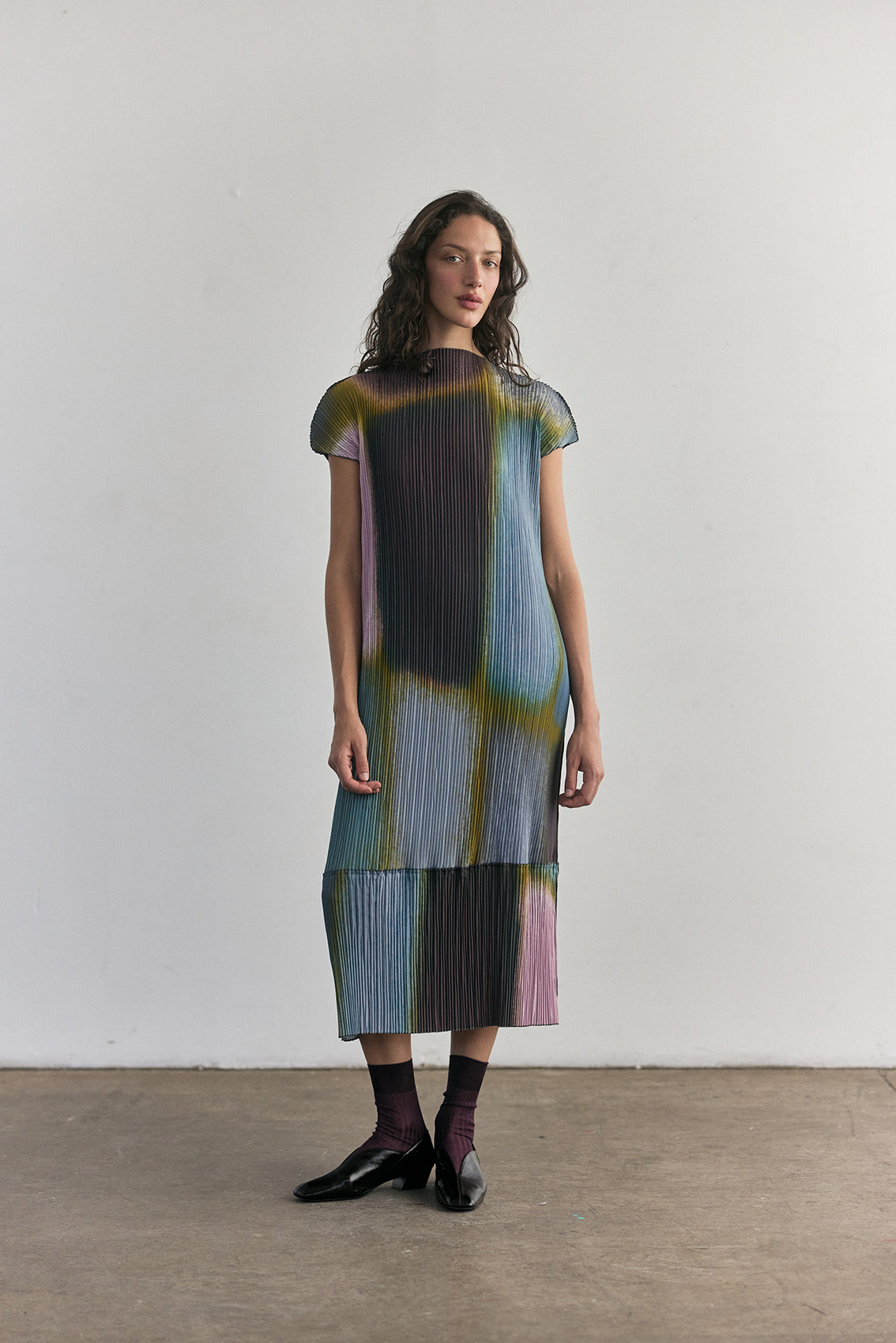 Vestido Plisado Campos - Mix