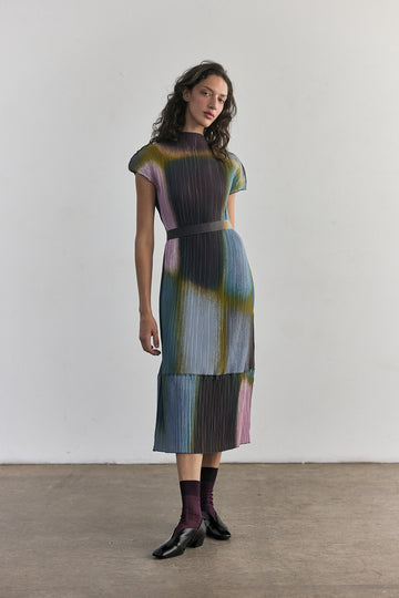 Vestido Plisado Campos - Mix