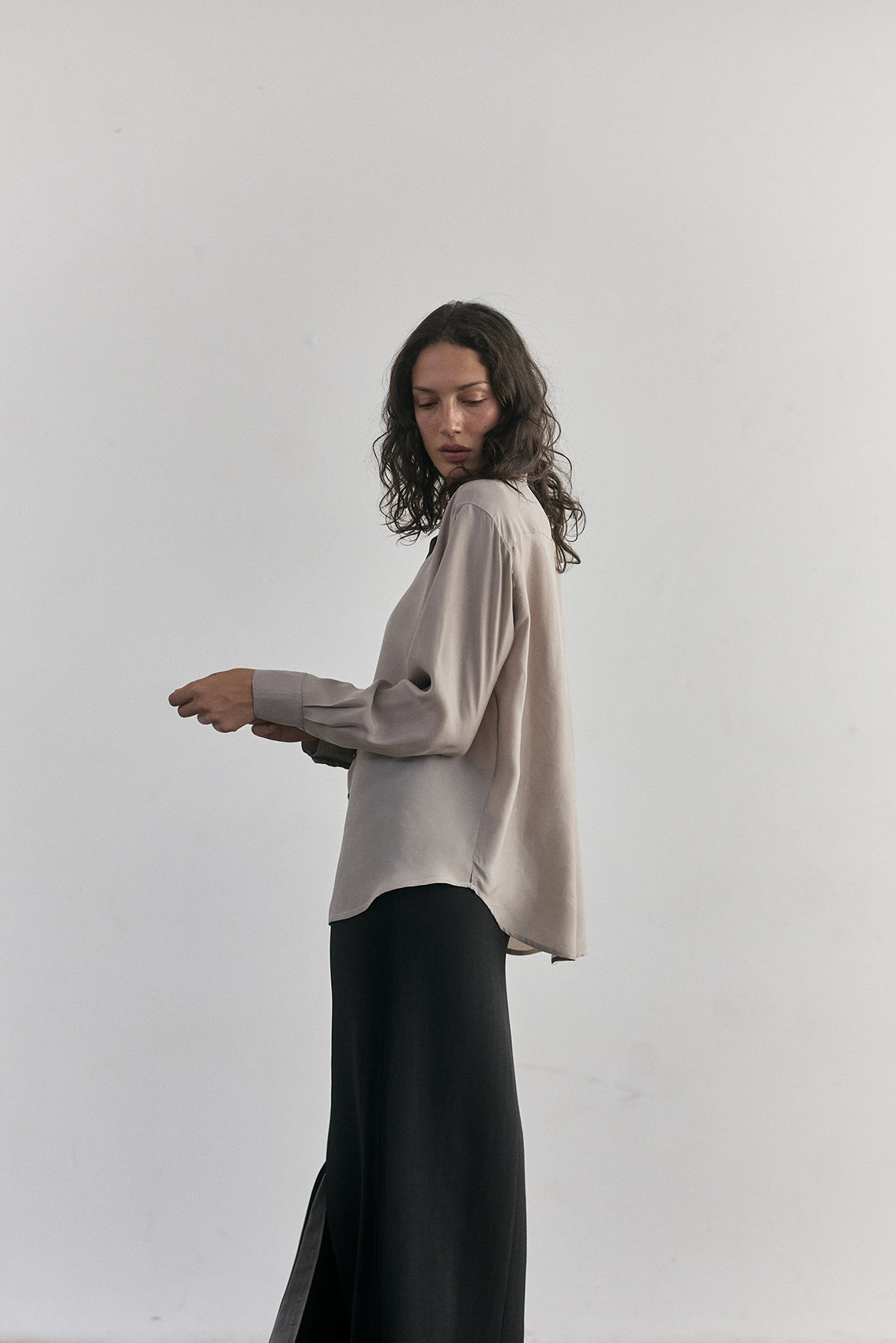 Blusa Cupro - Granito