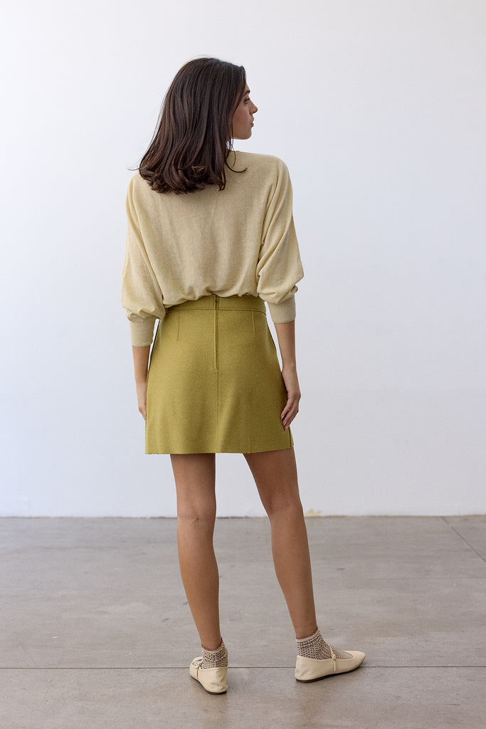Falda Corta Felted Alpaca-Lana - Lima