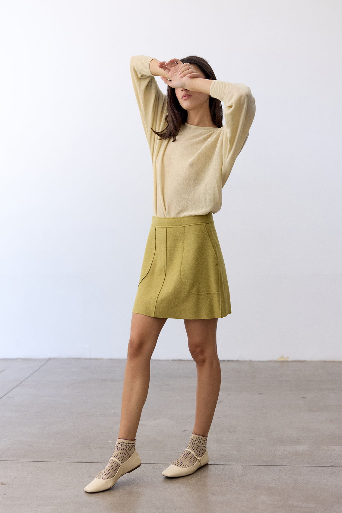 Felted Mini Skirt Alpaca-Wool - Lima