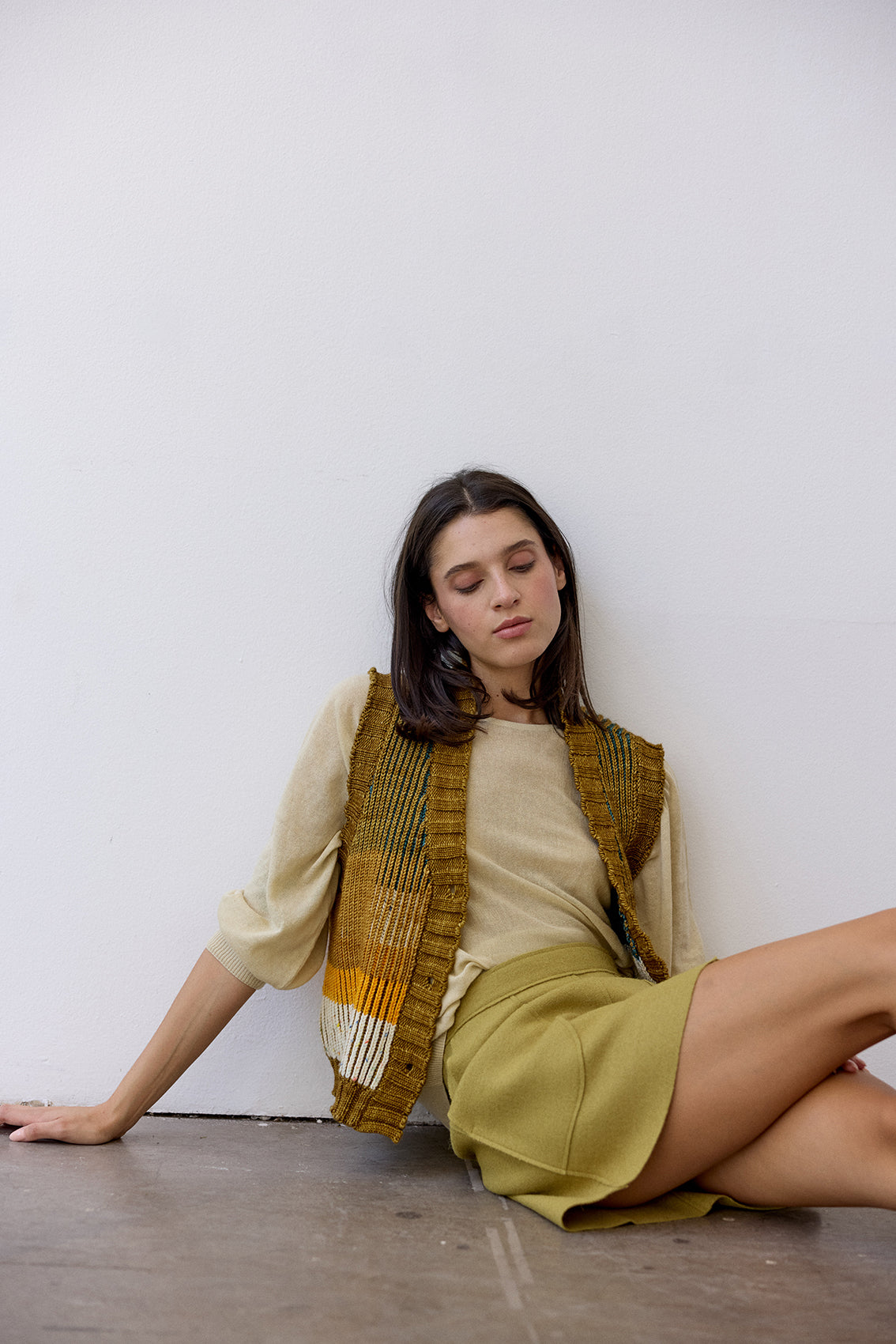 Felted Mini Skirt Alpaca-Wool - Lima