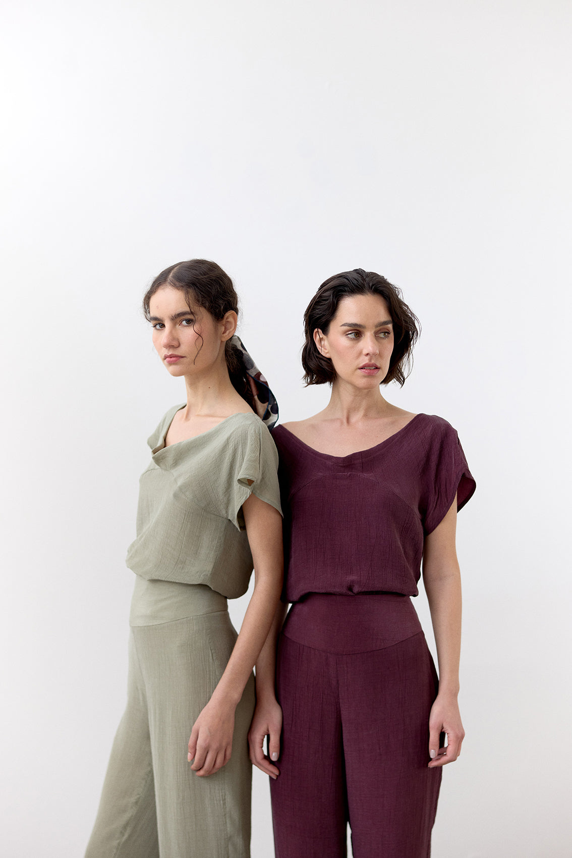 Top Lyocell Corrugado - Vino