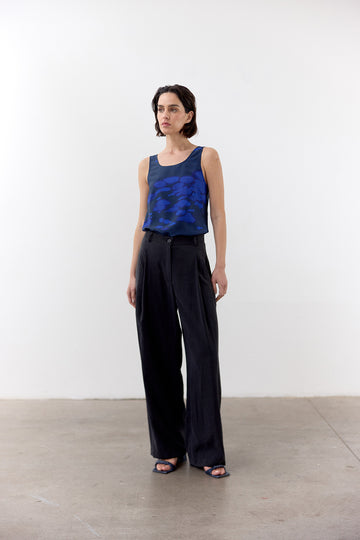 Top Print Clorado Seda - Cobalto