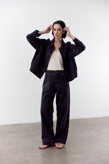 Straight-Fit Recycled Denim Jeans - Medianoche