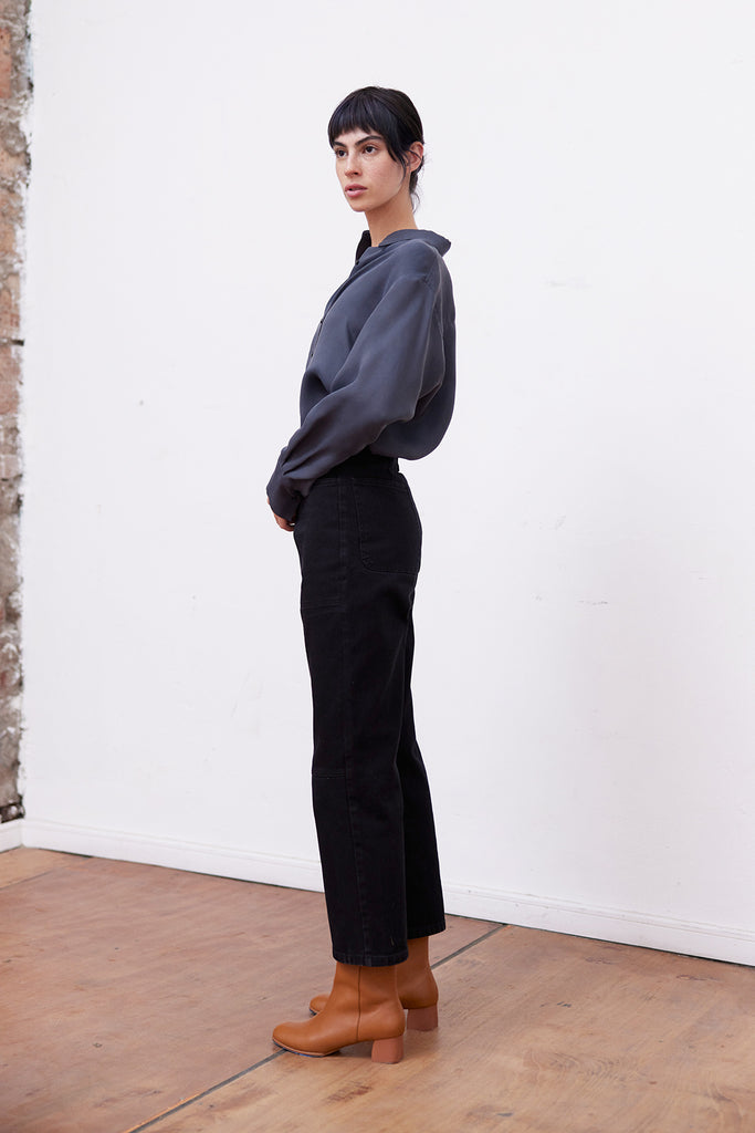 Straight Utility Jeans - Ónix