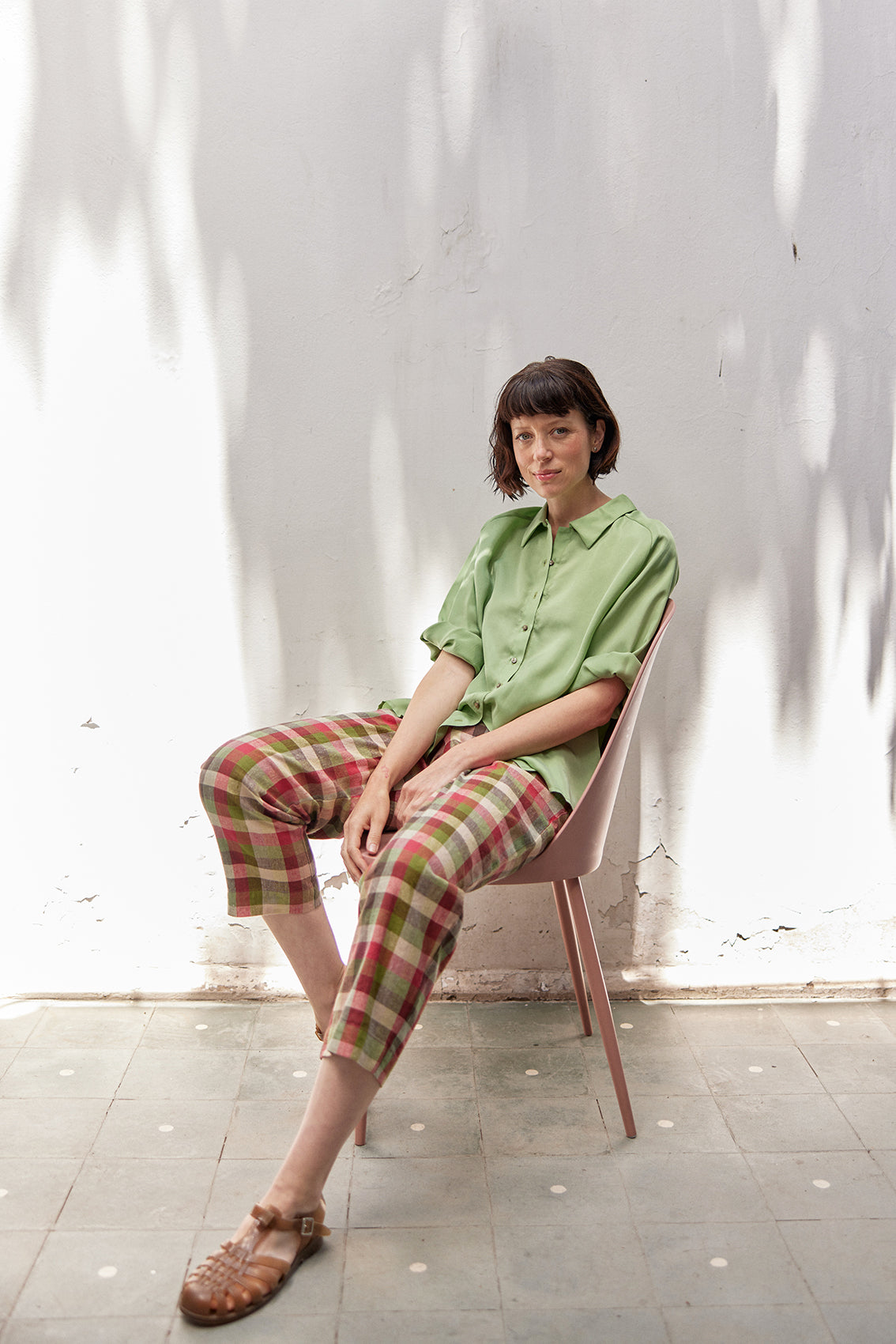 Raglan Sleeve Blouse Cupro - Pesto