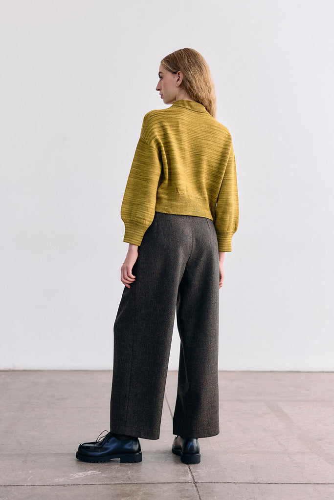 Hand-Dyed Merino Wool Sweater - Ocre