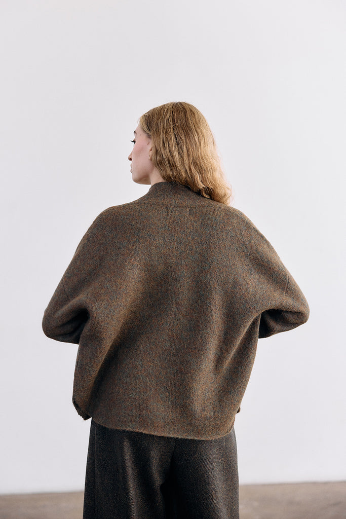 Felted Alpaca Cardigan - Bosque