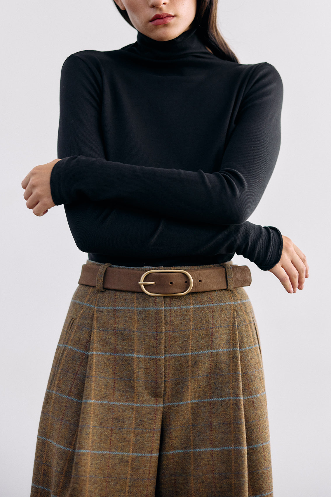 Thin Nubuck Leather Belt - Trufa
