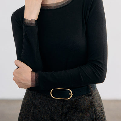 Top Delgado Algodón Pima - Ónix