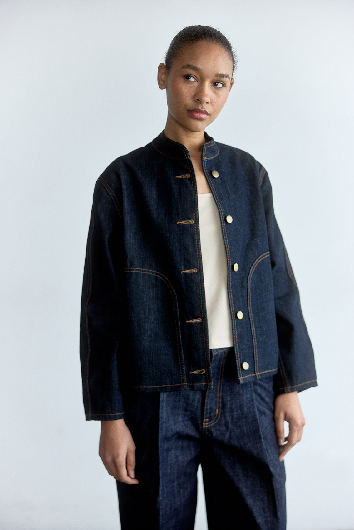 Chaqueta Denim Algodón - Índigo