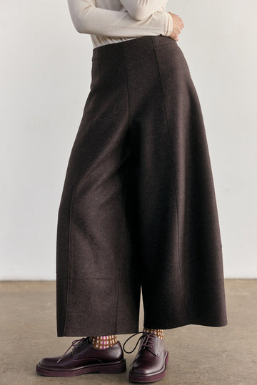 Pantalón Ancho Alpaca/Lana Felted - Berenjena [More Coming Soon]