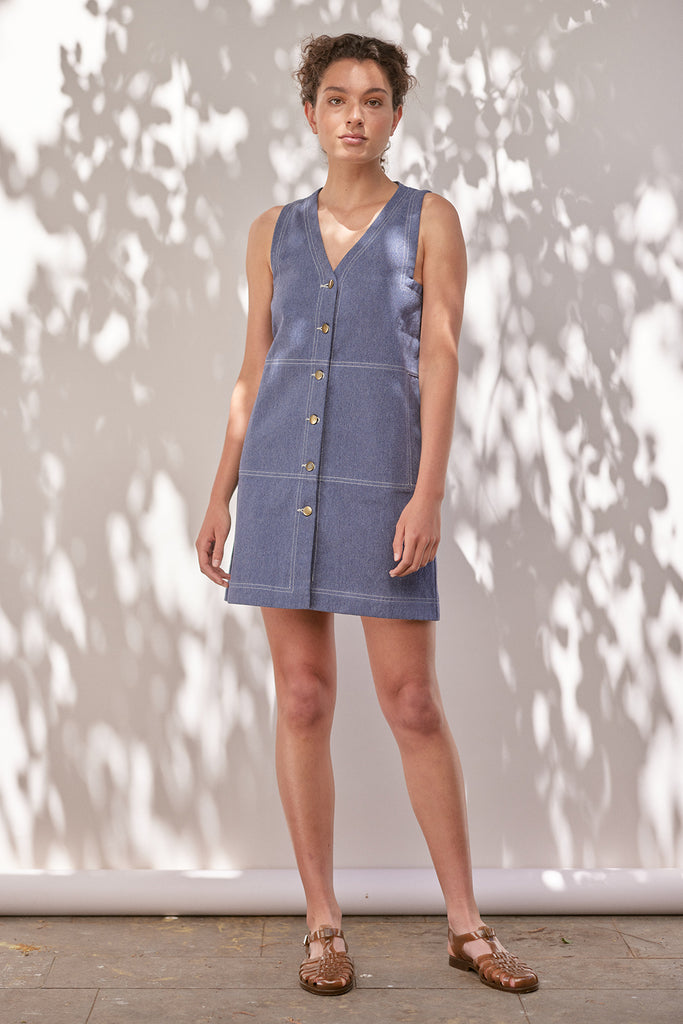 Vestido Jumper Denim Reciclado - Hortensia