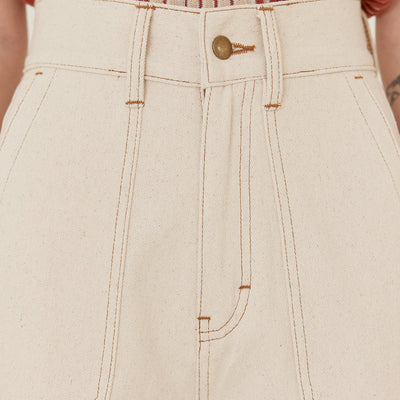 Recycled Denim Utility Jeans - Crudo